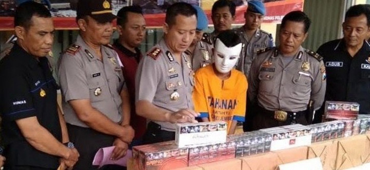 Polisi Sita Ribuan Batang Rokok Ilegal