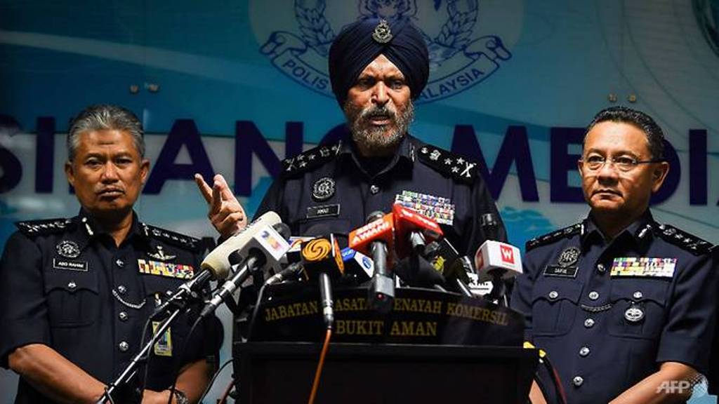 Direktur Divisi Investigasi Kriminal Komersial Kepolisian Bukit Aman, Amar Singh. (Foto: AFP)