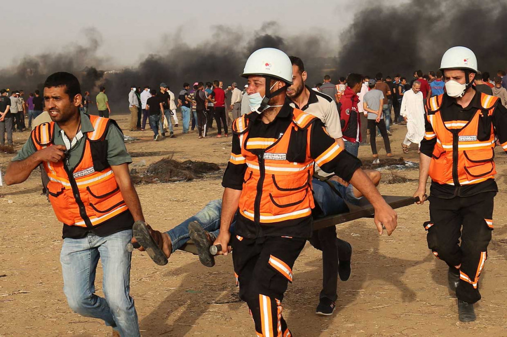 109 Pemrotes Palestina Cedera Ditembak Israel