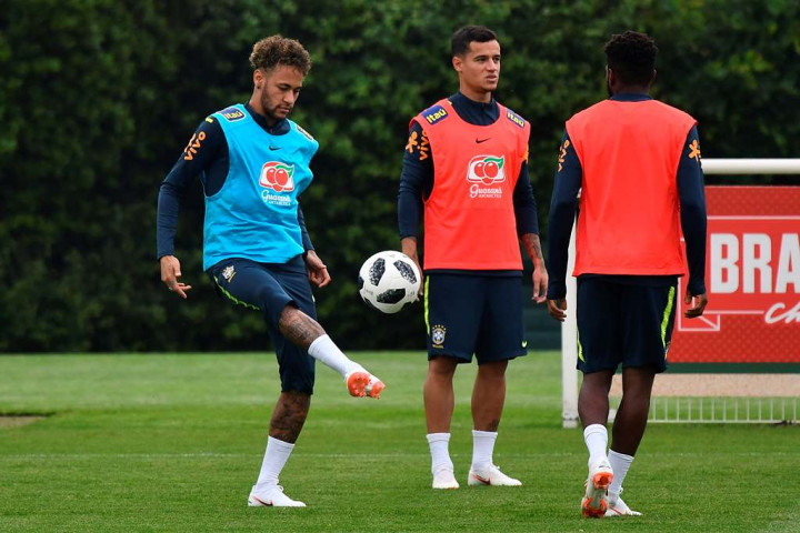 Brasil tanpa Neymar pada Latihan Sebelum Lawan Kroasia