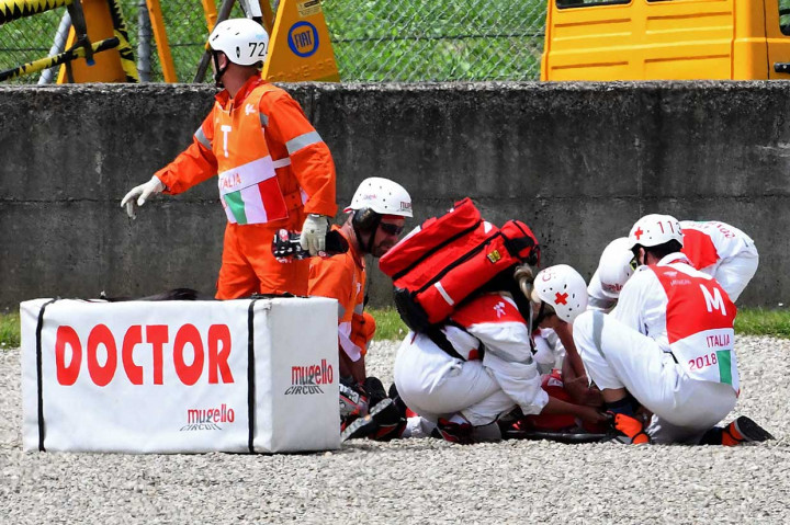 Pembalap Ducati Michele Pirro Alami Kecelakaan Parah