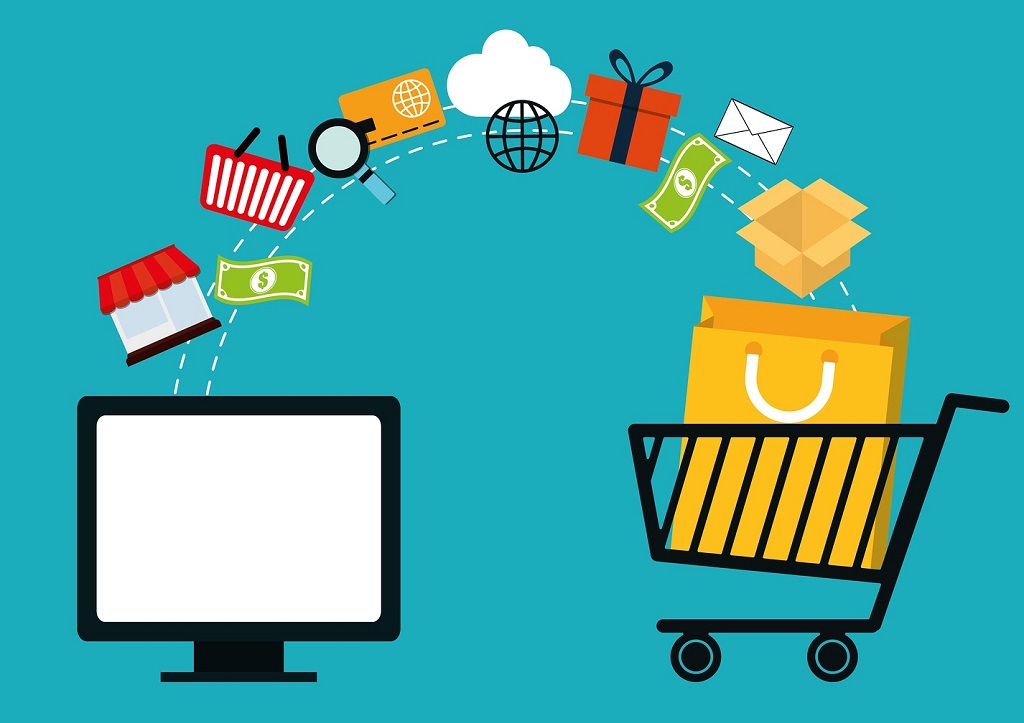 Ilustrasi e-commerce. (MIG)