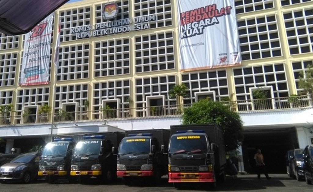 Gedung KPU di Jalan Imam Bonjol, Menteng, Jakarta Pusat. Foto: Medcom.id/M Al Hasan.
