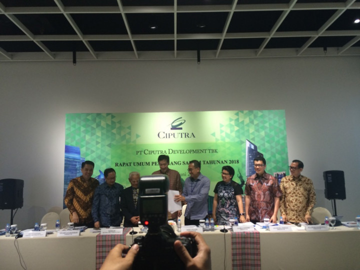 Ciputra Bagikan Dividen Rp176 Miliar