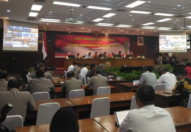 Kapolri Pimpin Rapat Lintas Sektoral Jelang Lebaran