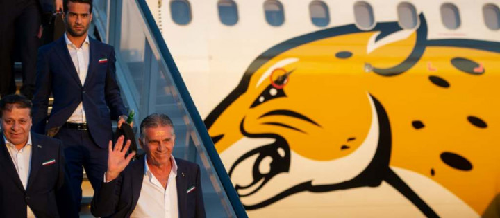 Iran jadi Tim Pertama yang Tiba di Rusia