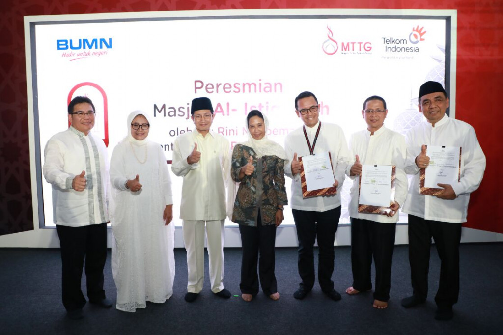 Peresmian Smar Mosque Al Istiqomah di Telkom Landmark Tower. Foto: Dok. Telkom