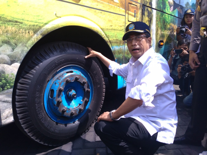 Menhub Temukan Bus Belum Diuji Kelaikan di Surabaya