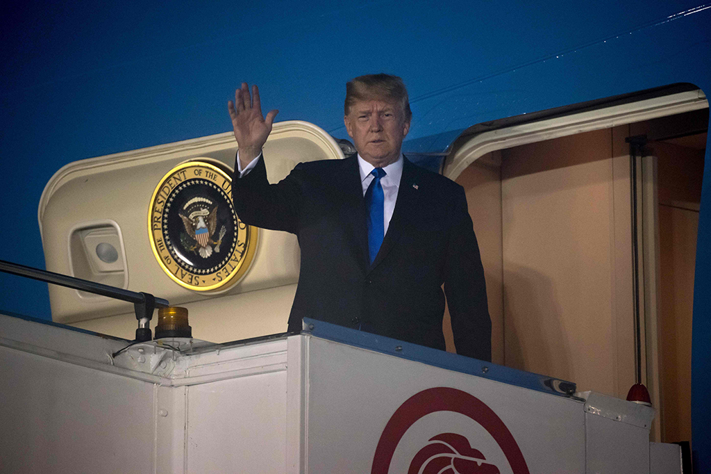 Donald Trump Tiba di Singapura
