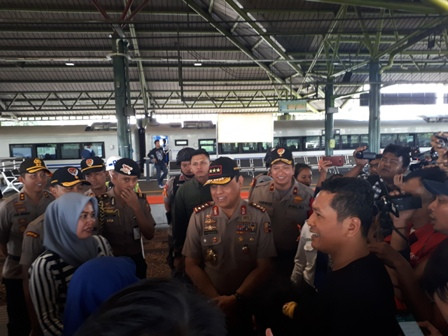 Wakapolri: Stasiun Gambir Paling Tertib