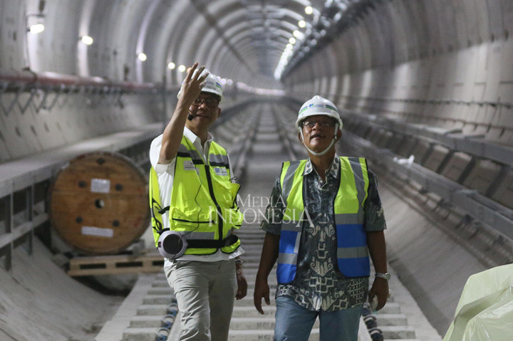 Menko Darmin Tinjau Pembangunan MRT