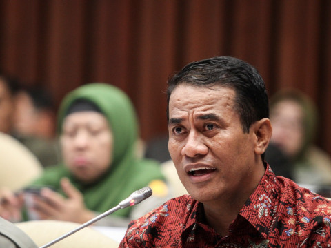 Menteri Pertanian Amran Sulaiman. (Foto: Dhemas Reviyanto).