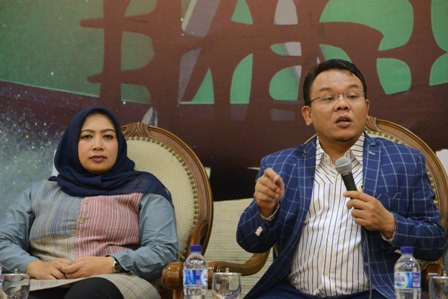 Wasekjen PAN Saleh Daulay (kanan)/MI/Mohamad Irfan