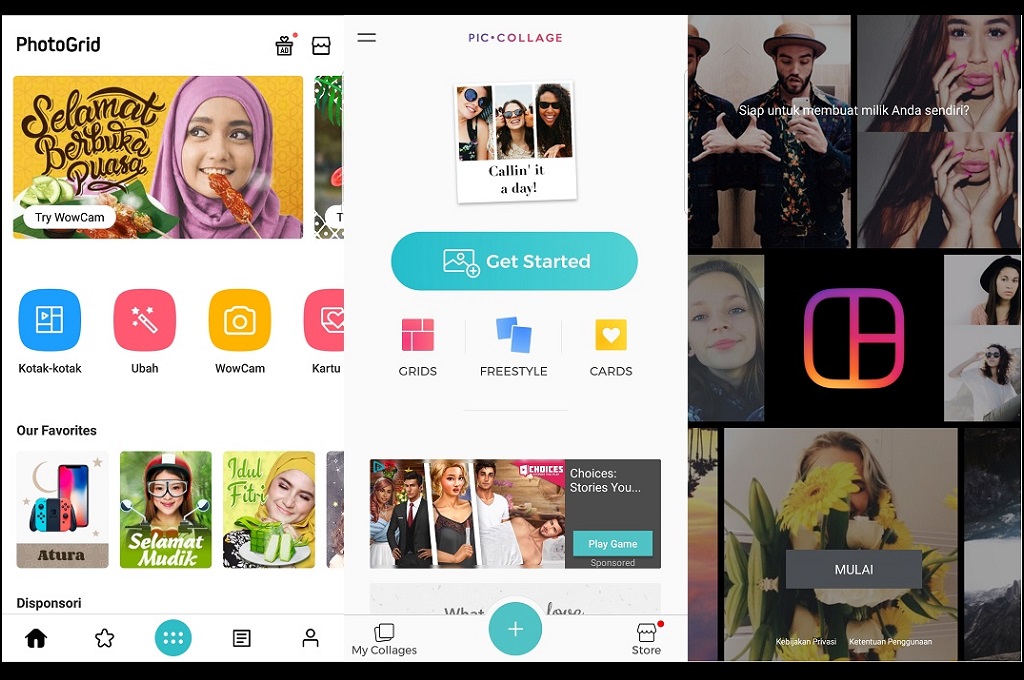 Ini dia tiga aplikasi kolase foto untuk menghias foto ramadan dan libur lebaran Anda.