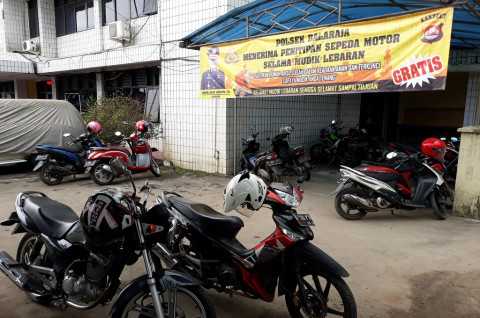 Polsek Balaraja menerima penitipan sepeda motor selama mudik