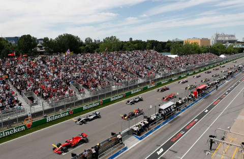 Suasana Formula 1 Grand Prix Kanada (Foto: AFP)
