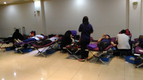 Kegiatan donor darah yang dilakukan Media Group - MTVN/Riyan