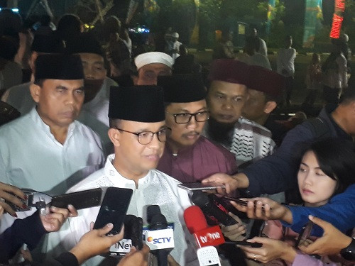 Gubernur DKI Berkeliling Hadiri Agenda Takbiran di Jakarta