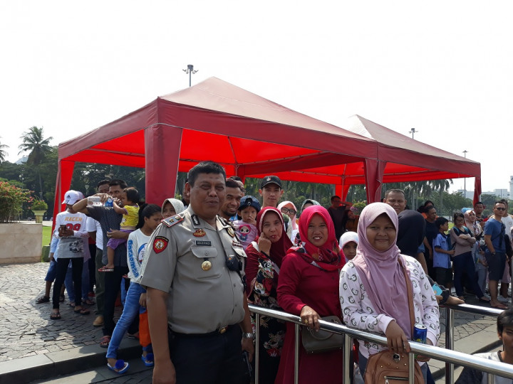 Hari Kedua Lebaran Monas Disesaki 6.000 Orang
