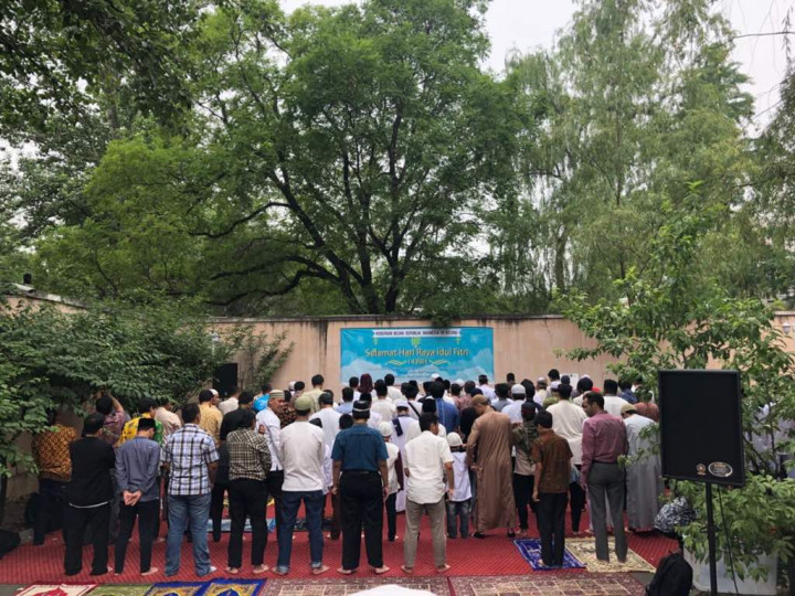 Semarak Hari Raya Idulfitri di KBRI Beijing