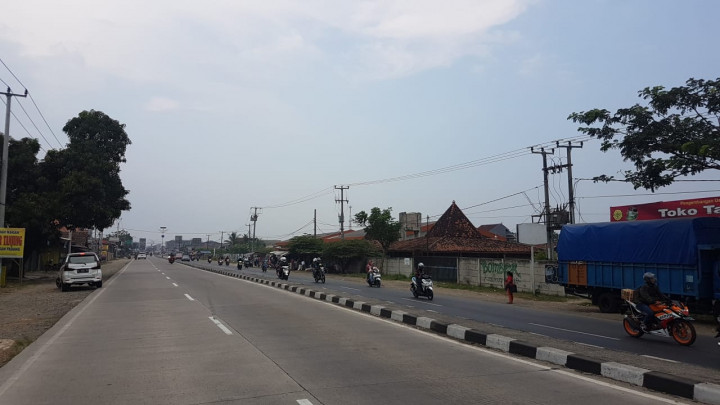 Pemudik Motor Waspada Angin Kencang di Pantura Jabar