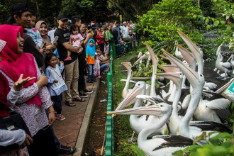 Meriah libur lebaran warga Jakarta