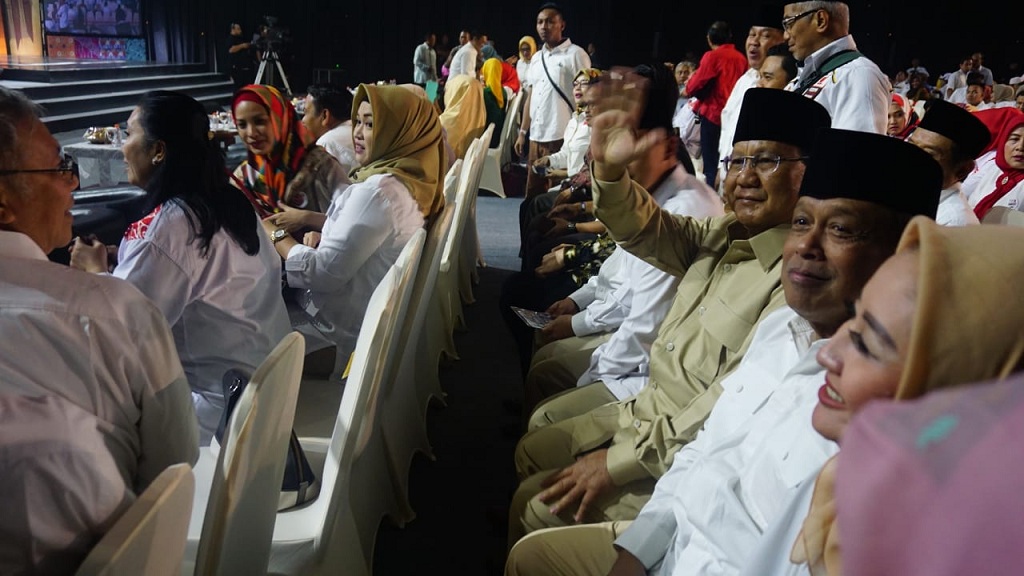 Prabowo Hadiri Debat Pamungkas Pilgub Jabar