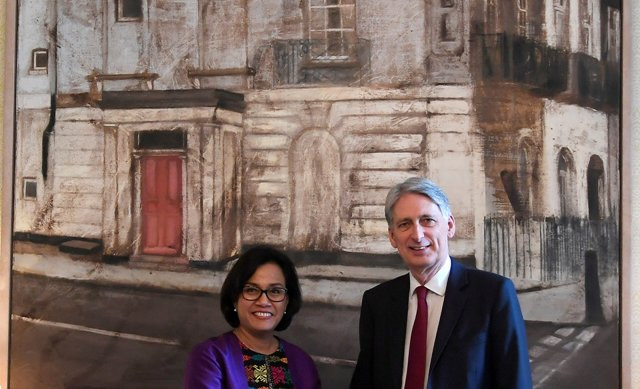 Sri Mulyani dan Menkeu Inggris Bahas Investasi dan Brexit