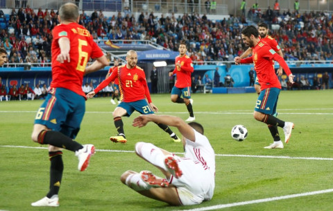 Babak I: Maroko dan Spanyol Saling Berbalas Gol