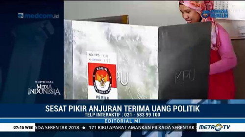 Sesat Pikir Anjuran Terima Uang Politik