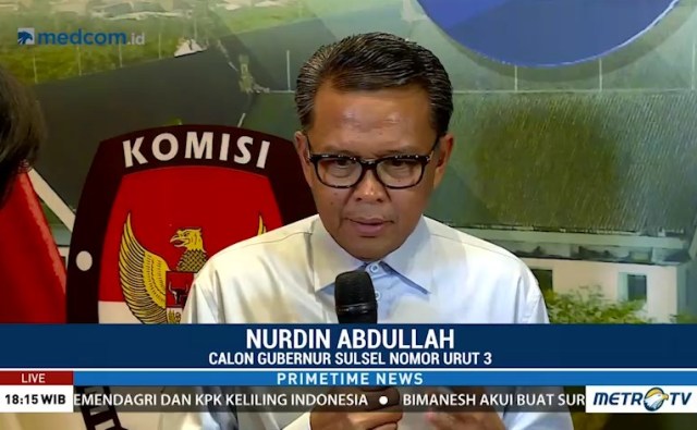 Hitung Cepat, Nurdin Menang di Sulsel