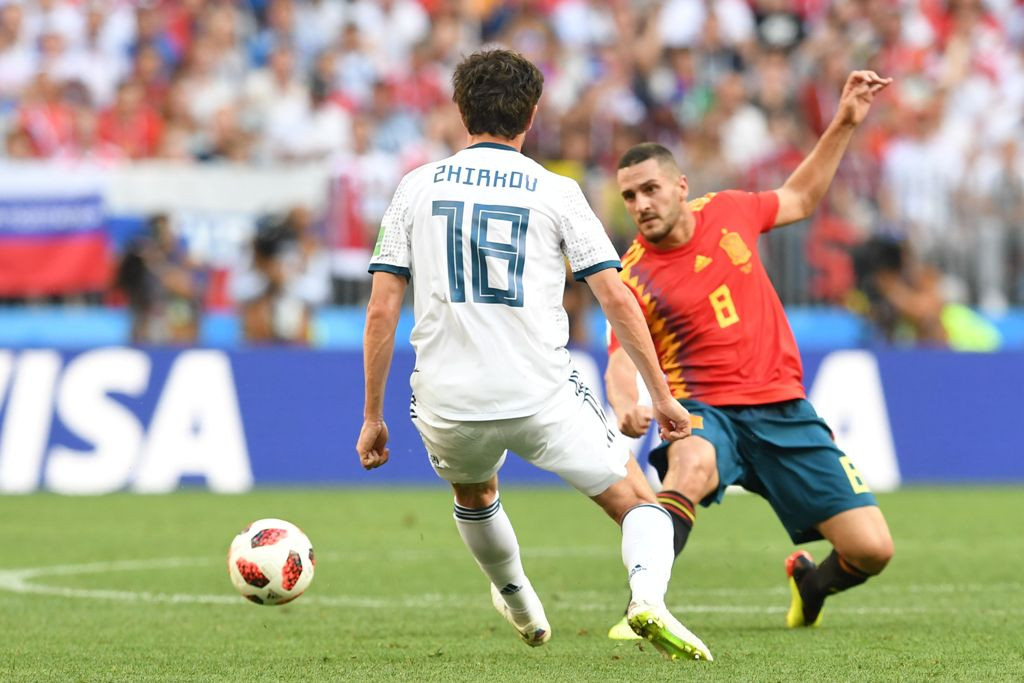Laga Spanyol kontra Rusia (AFP PHOTO / Francisco LEONG )