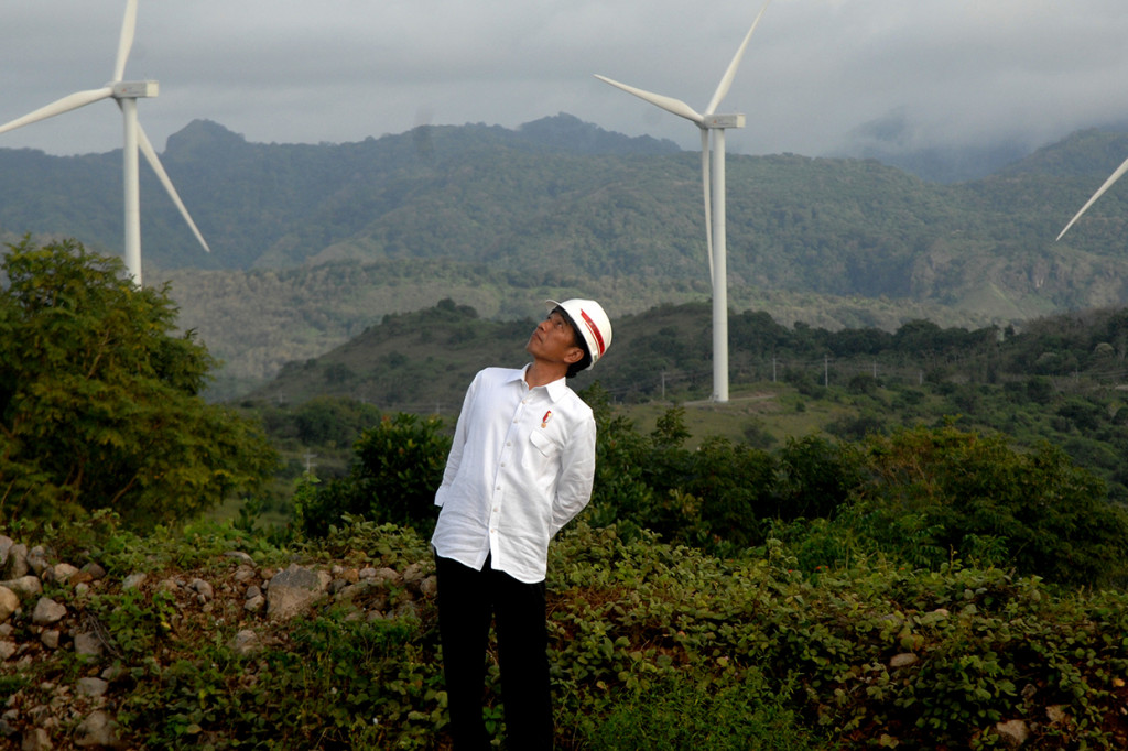 Jokowi Resmikan PLTB Sidrap