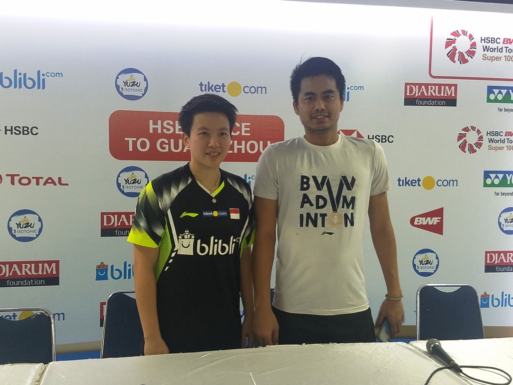 ganda campuran Indonesia Tontowi Ahmad/Liliyana Natsir (Foto: Krisna Oktavianus/Medcom.id)