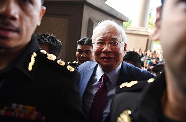 Najib Muncul di Pengadilan atas Tuduhan Korupsi