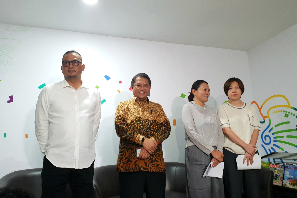 Kunjungan Tik Tok ke kantor Kementerian Komunikasi dan Informatika di Jakarta, Rabu 4 Juli 2018