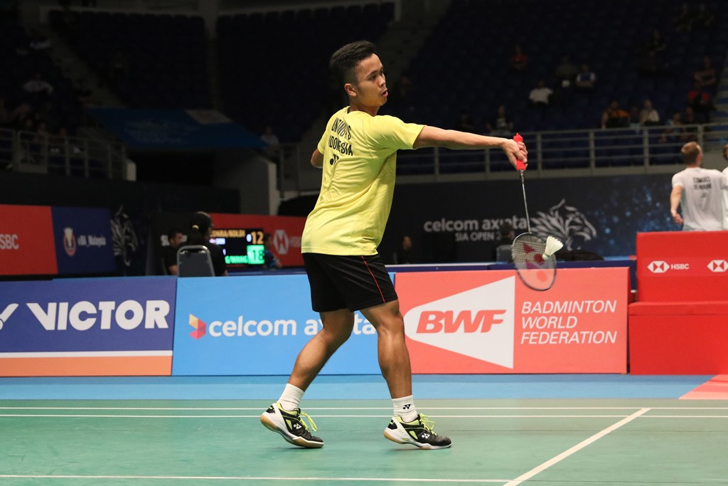Tunggal putra Indonesia Anthony Sinisuka Ginting (Foto: Humas PBSI)