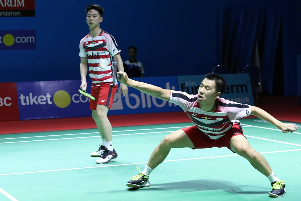 Marcus Fernaldi Gideon/Kevin Sanjaya Sukamuljo. (Foto: Humas PBSI)