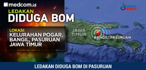 Polda: Ada Tiga Ledakan di Pasuruan