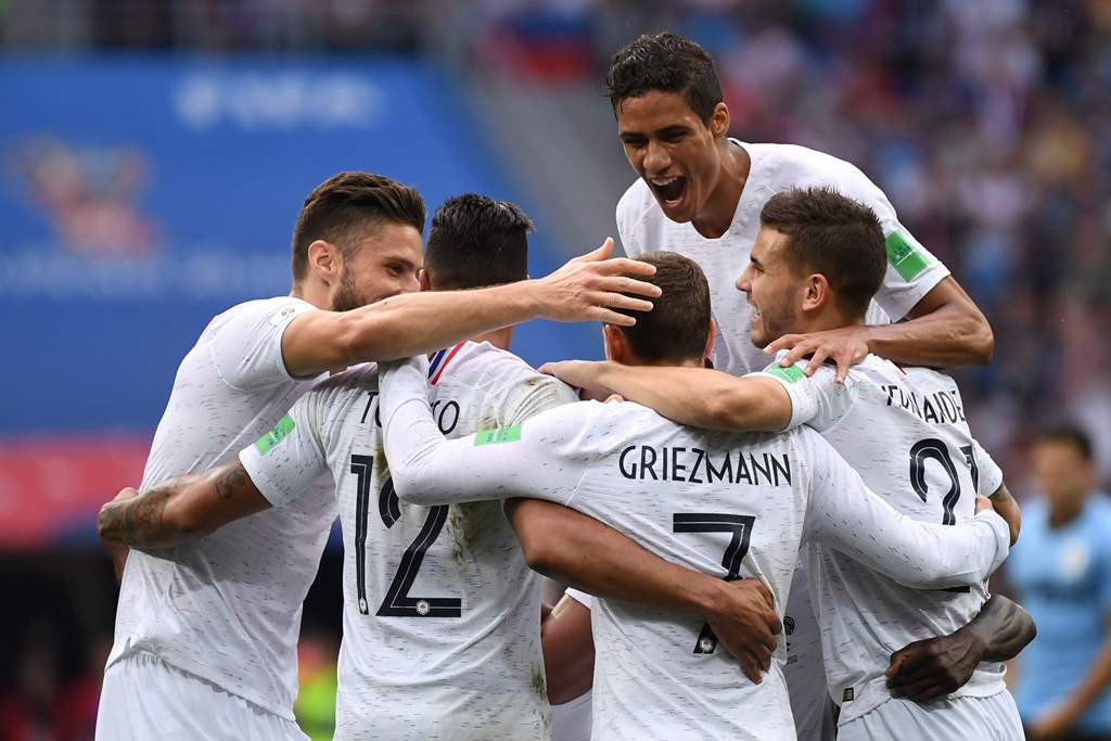 Timnas Prancis (Foto: AFP/ KIRILL KUDRYAVTSEV)