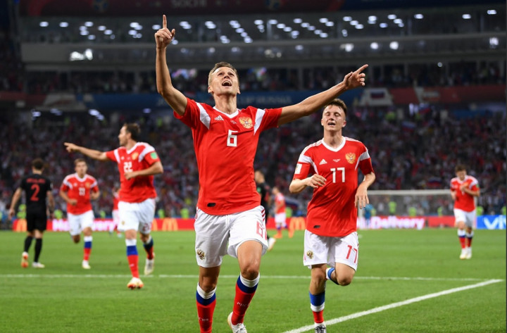 Rusia dan Kroasia Saling Berbalas Gol