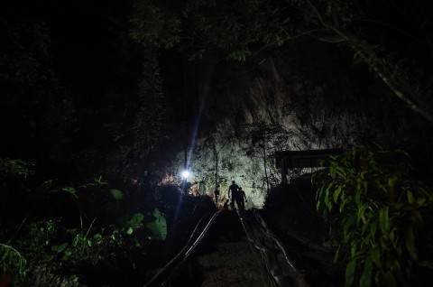 Gua Tham Luang, tempat 12 remaja Thailand terjebak. (Foto: AFP).