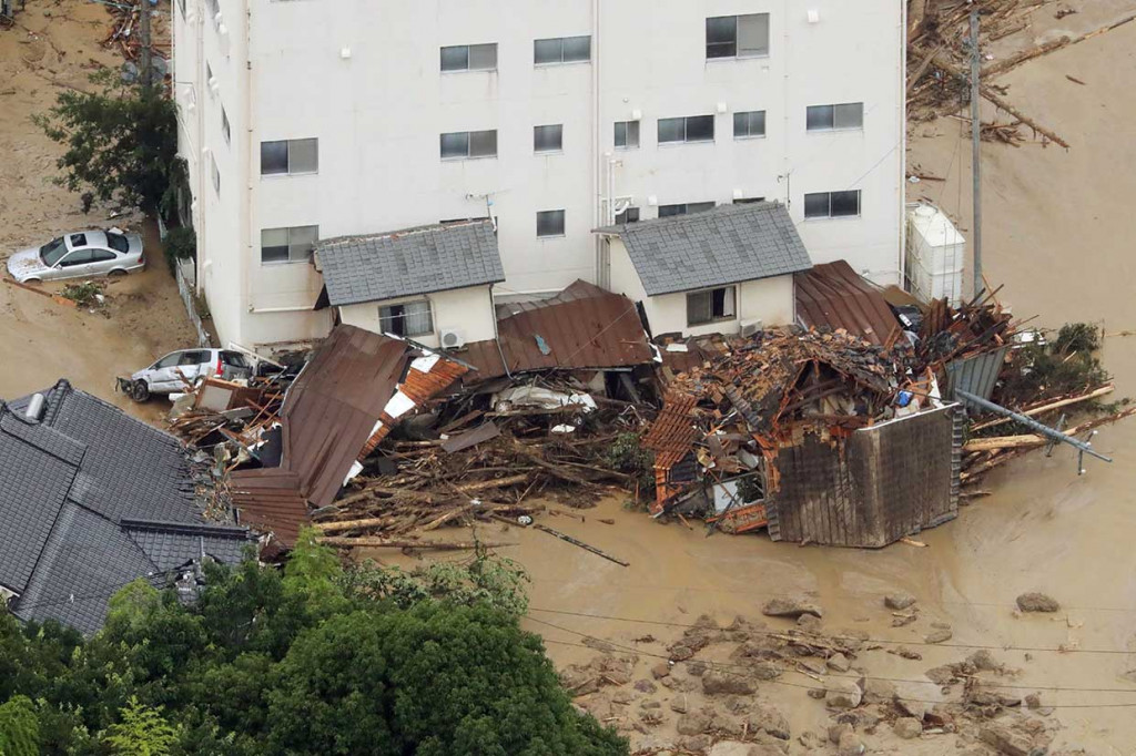 Banjir Bandang Landa Jepang