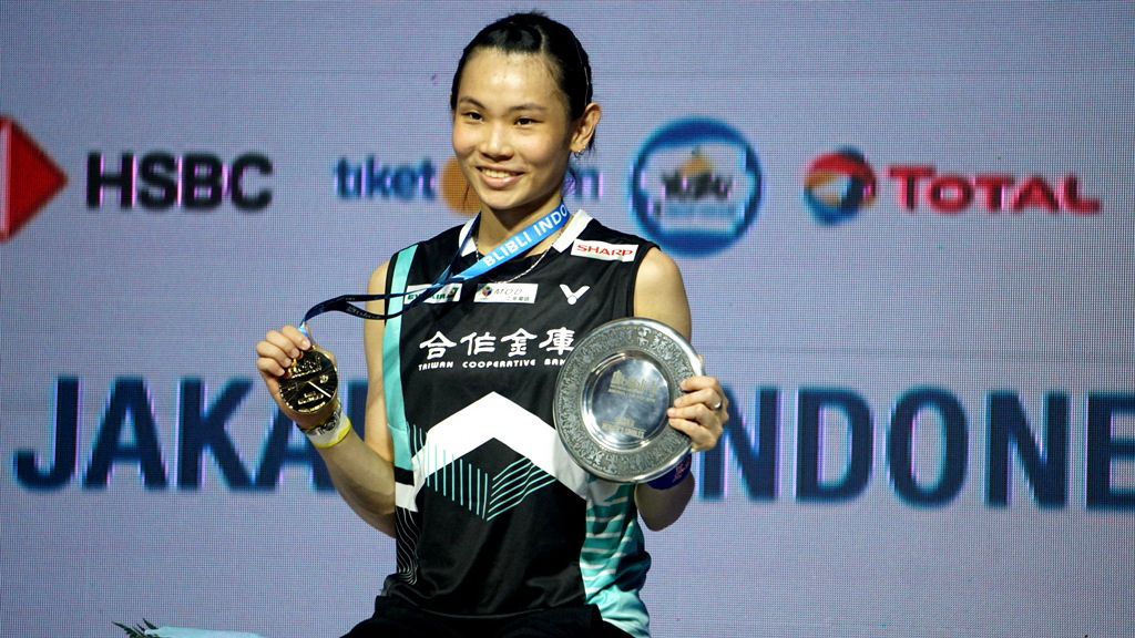 Tunggal Putri Taiwan Tai Tzu Ying menjuarai Indonesia Open 2018 (Foto: Kautsar Halim/Medcom.id)
