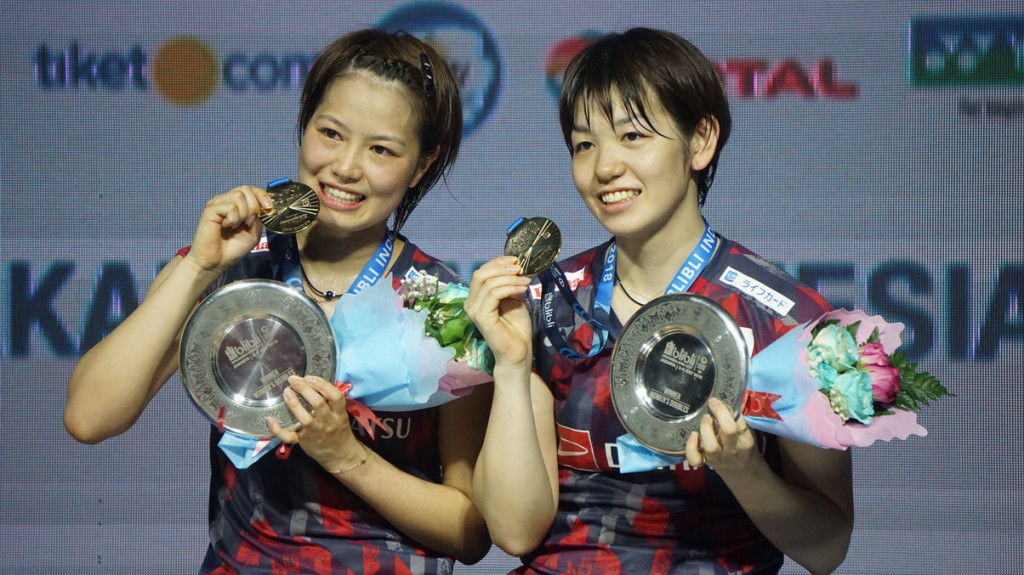 Fukushima/Hirota jadi yang terbaik di ganda putri Indonesia Open 2018 (Foto: Kautsar Halim/Medcom.id)