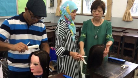 TKI yang belajar ketrampilan di Taiwan (Foto: Usman Kansong).