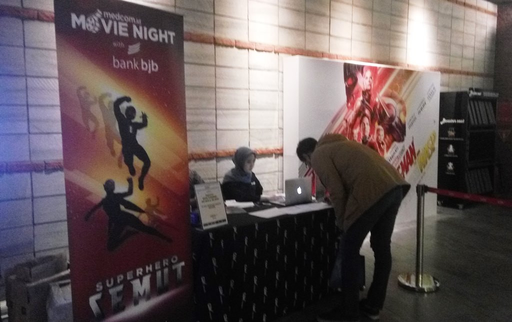 Medcom.id menggelar Movie Night with bank bjb pada Kamis, 5 Juni 2018, menyuguhkan film teranyar Marvel, Ant-Man and The Wasp (Foto:Medcom.id/Anggi Tondi Martaon)