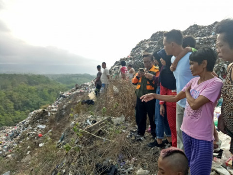 Suasana Tempat Pembuangan Akhir (TPA) Supit Urang di Mulyorejo,