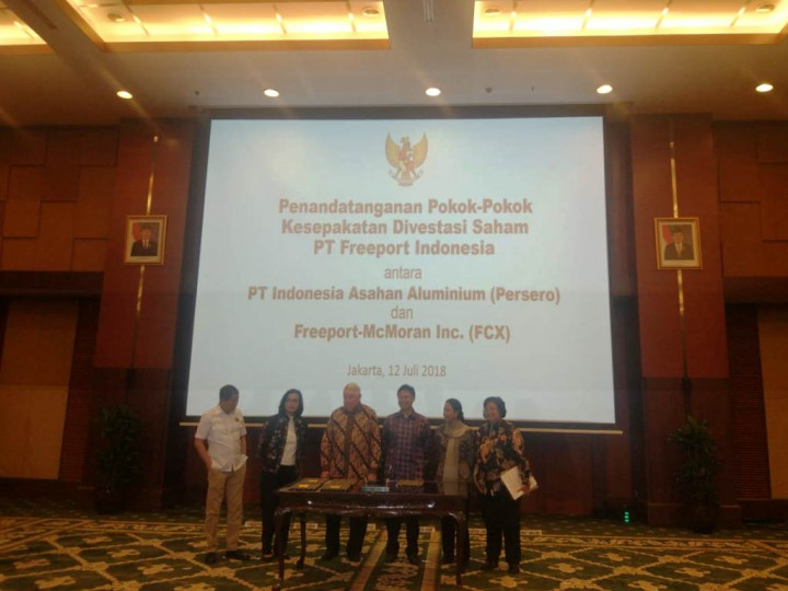Inalum Resmi Beli Divestasi Saham Freeport Indonesia USD3,85 Miliar