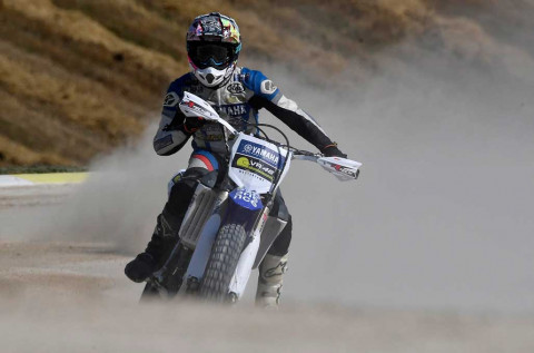 Imanuel Putra Pratna latihan di Motor Ranch milik Valentino